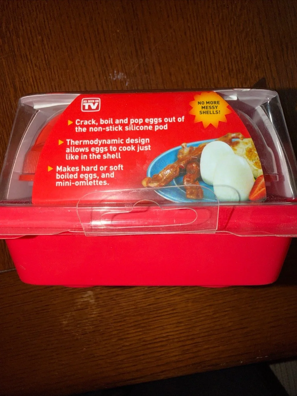 Egglettes Hard-Boiled Egg Cooker - Red & White New Set